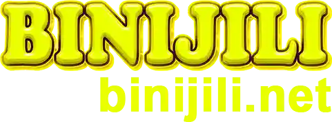 BINIJILI casino logo in blue and gold design